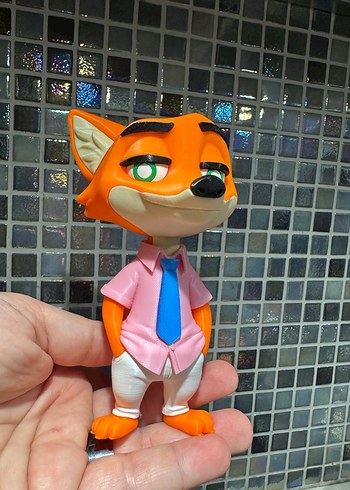 Renkli Turuncu Tilki Figürü 3D - Görsel 8