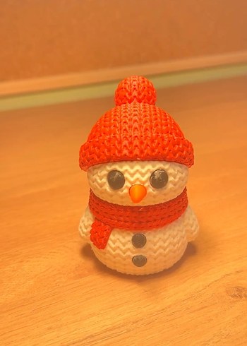 Kırmızı Şapkalı ve Atkılı Kardan adam - Görsel 2