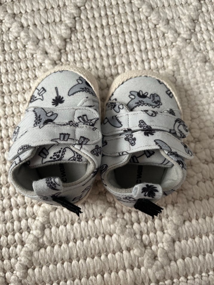 Bohem Tarzı Örgü Desenli Erkek Bebek Patik - Görsel 2