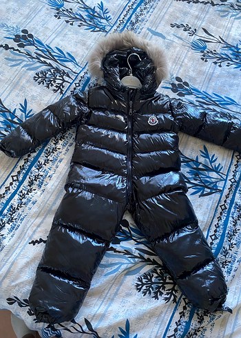 Kürklü Siyah Bebek Kayak Tulumu - Görsel 3