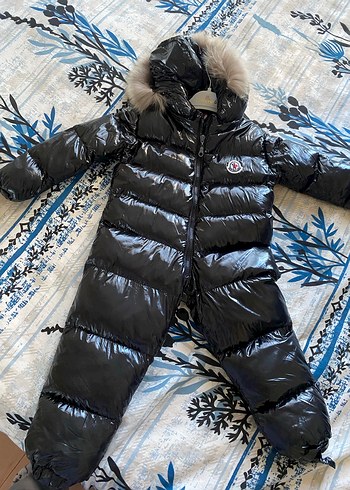 Kürklü Siyah Bebek Kayak Tulumu - Görsel 4