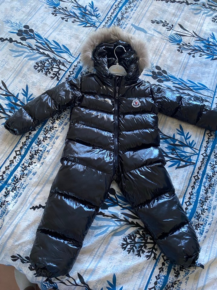 Kürklü Siyah Bebek Kayak Tulumu - Görsel 3