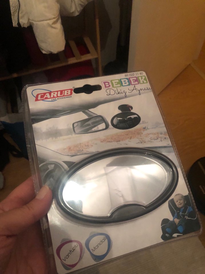 Carub Bebek Dikiz Aynası Siyah - Görsel 3