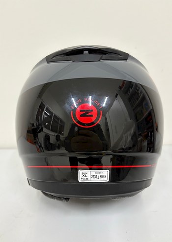 Zeus ZS-3050 BE7 Grey Red Çene Açılır Motosiklet Kaskı - Görsel 5