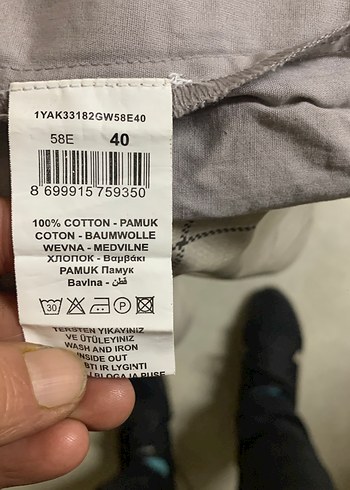 Gri Kemerli Kadın Kısa Tulum - Görsel 3