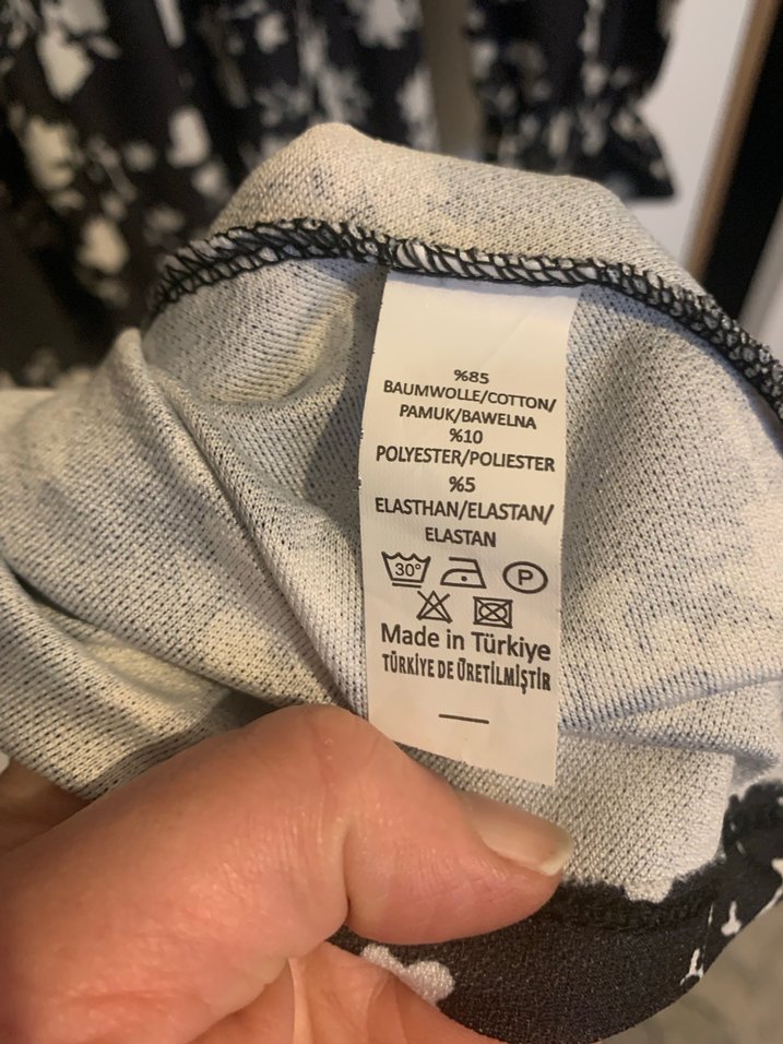 Çiçek Desenli Uzun Kollu Midi Elbise - Görsel 5