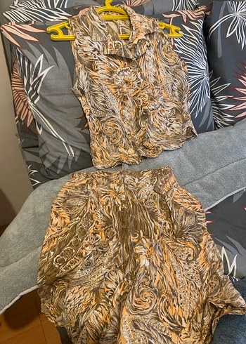 Askılı gömlek şort takım - Görsel 3