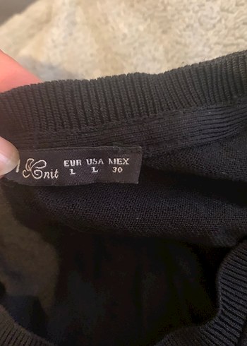 Uzun Kollu Siyah kadın Tişörtü - Görsel 3