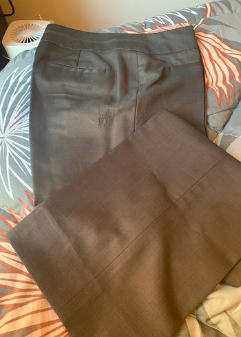 Düğmeli Kahverengi Kadın Ofis Takımı - Görsel 6