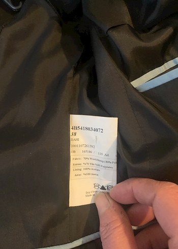 Düğmeli Kahverengi Kadın Ofis Takımı - Görsel 4