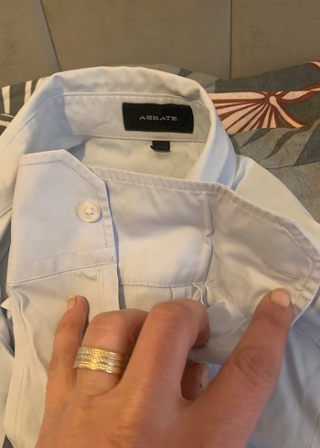 Abbate Açık gri gömlek fit kesim - Görsel 2