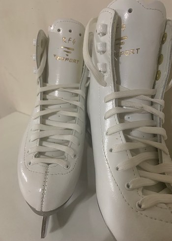 Beyaz Bağcıklı Buz Pateni - Görsel 6