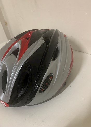 Kırmızı Gri Modern Bisiklet Kaskı - Görsel 2