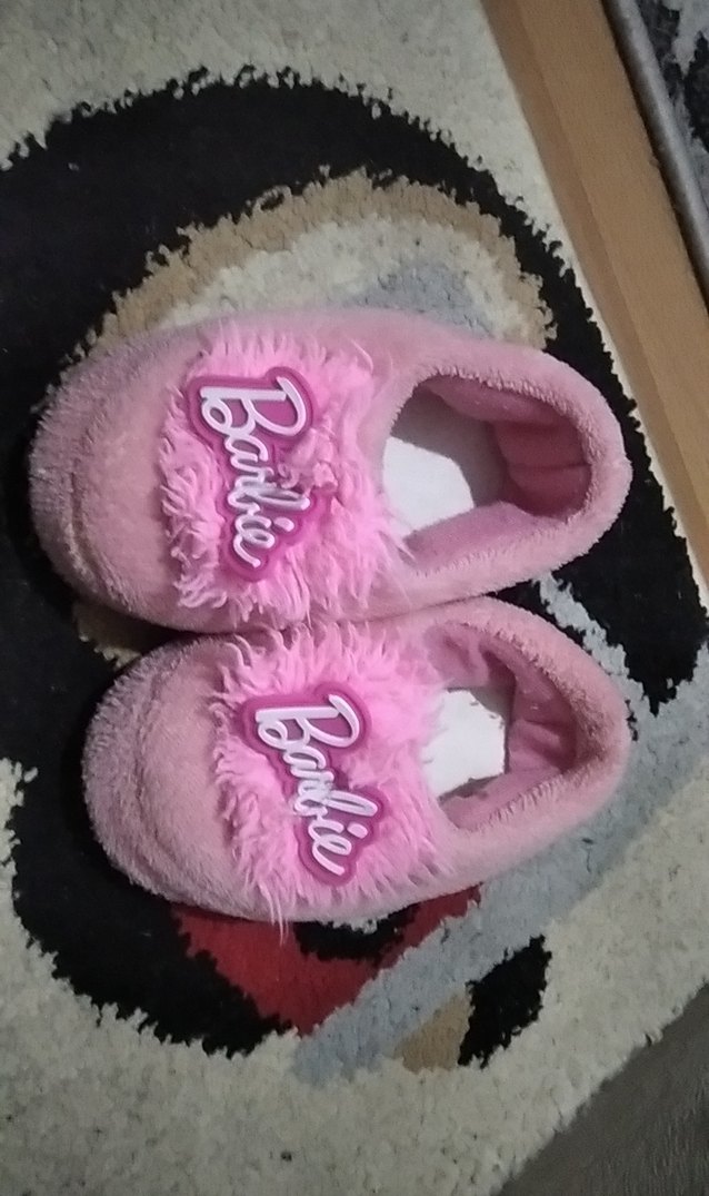 Renkli Bağcıklı Kız Çocuk Sıcak Terlik - Görsel 2