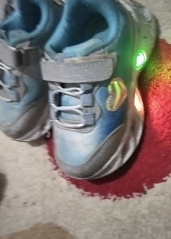 Kız Çocuk Gri Denim Bağcıklı Spor Ayakkabı - Görsel 3