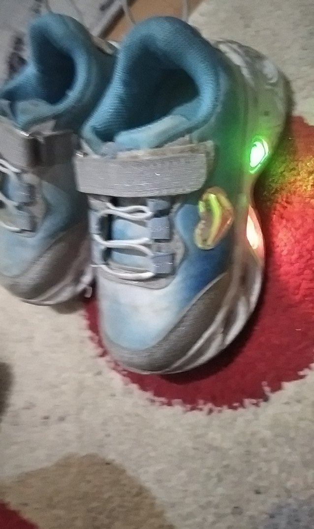 Kız Çocuk Gri Denim Bağcıklı Spor Ayakkabı - Görsel 3