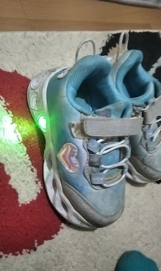 Kız Çocuk Gri Denim Bağcıklı Spor Ayakkabı - Görsel 4