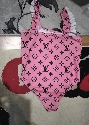 Kız Bebek Pembe Desenli Askılı Body - Görsel 3