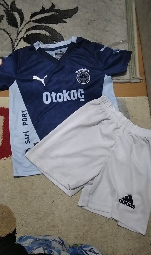 Mavi Baskılı Kısa Kollu Erkek Forma Takımı - Görsel 2