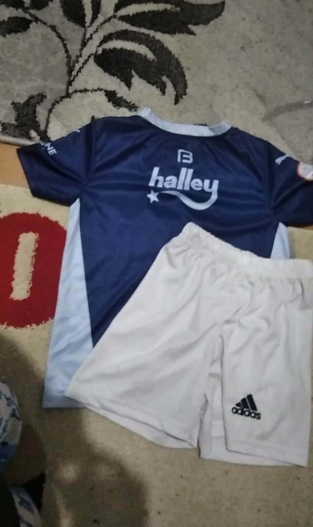 Mavi Baskılı Kısa Kollu Erkek Forma Takımı - Görsel 4