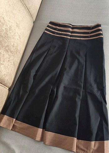 Kahverengi Siyah Kuşaklı Kadın Takım Elbise - Görsel 3