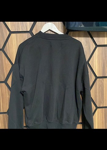 Calvin klein erkek siyah yarasa kol sweathsirt s - Görsel 2