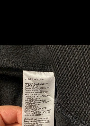 Calvin klein erkek siyah yarasa kol sweathsirt s - Görsel 4