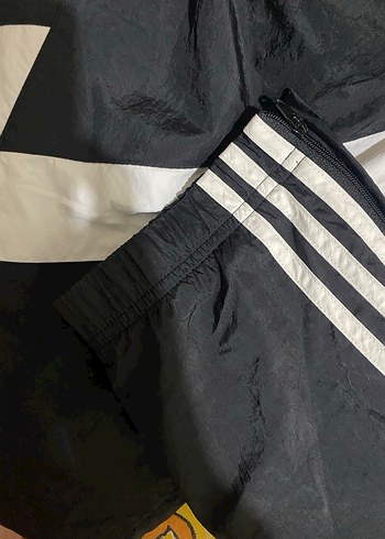 Adidas orijinal siyah paraşüt kumaş eşofman altı m beden - Görsel 4
