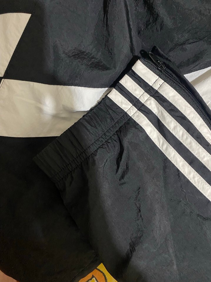 Adidas orijinal siyah paraşüt kumaş eşofman altı m beden - Görsel 4