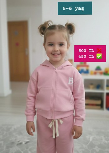 Pembe Uzun Kollu Kadın Pijama Takımı - Görsel 8