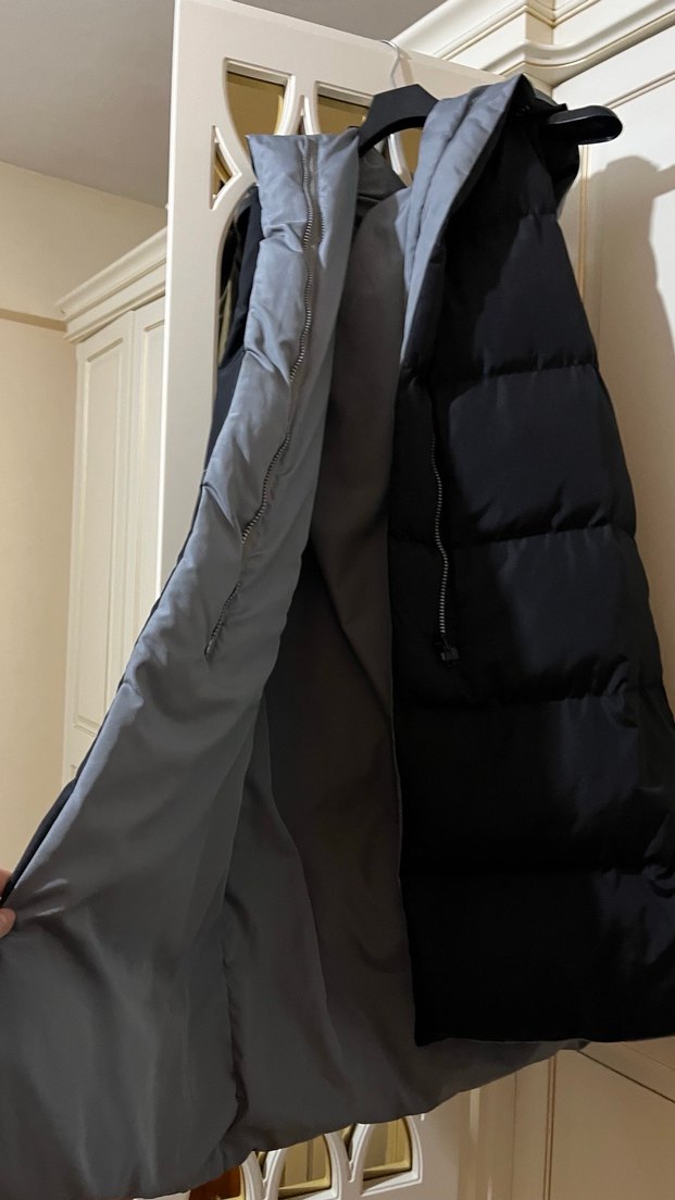 Kadın Gri Kapitone Yelek Fermuarlı - Görsel 2