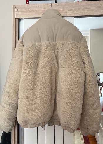 Bej Kürklü Kadın Kışlık Mont - Görsel 9