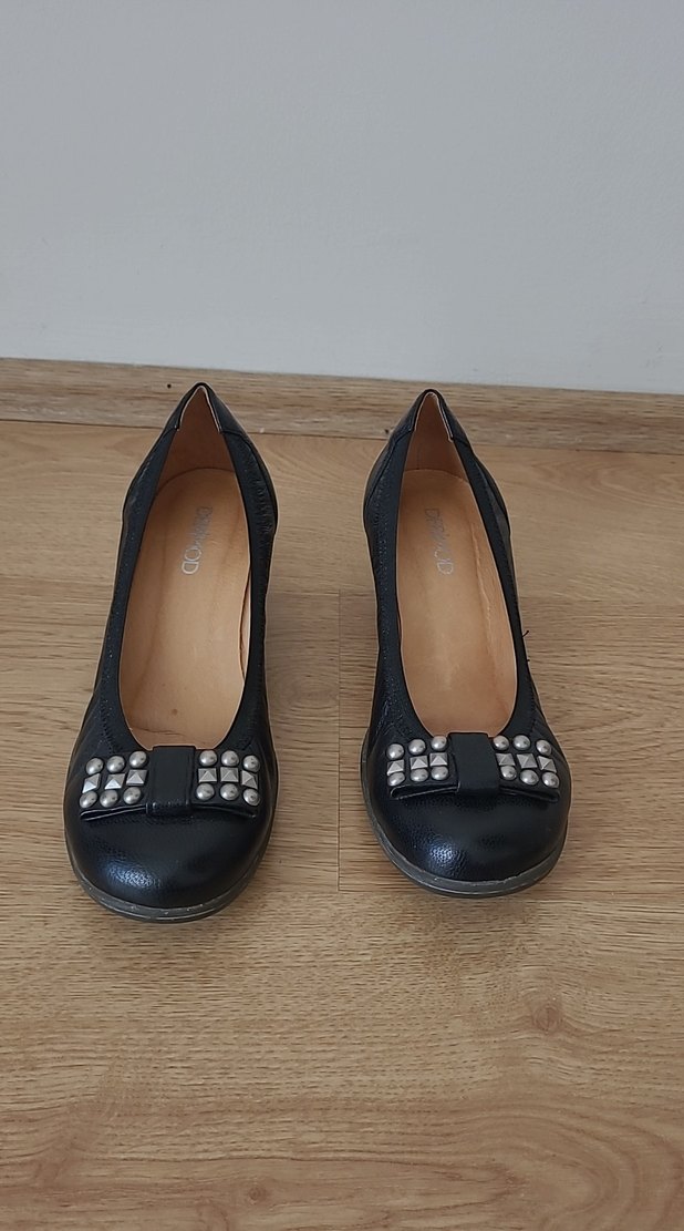 Tokalı Dolgu Topuk Kadın Babet Siyah - Görsel 2