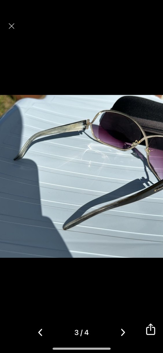 Şeffaf Mor Kadın Gözlüğü - Görsel 3