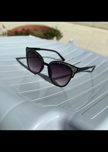 Gri Biker Tarzı Kadın Güneş Gözlüğü - Görsel 2