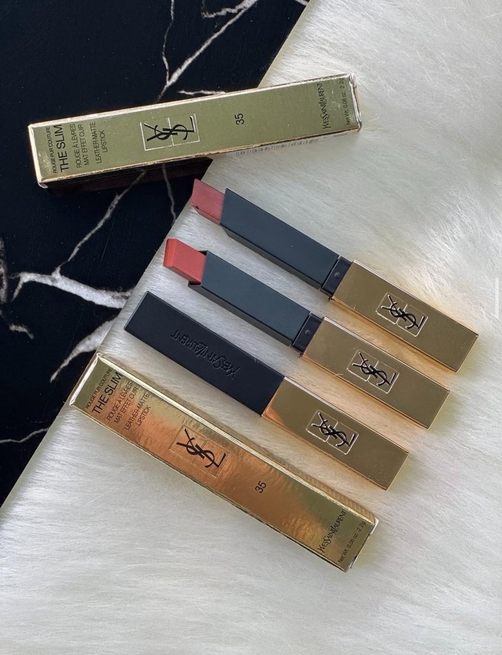 Yves Saint Laurent Altın Kutulu Koyu Ruj - Görsel 2