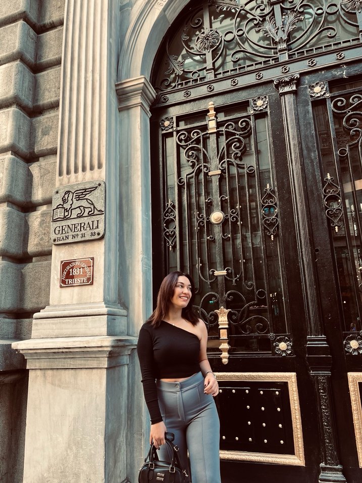 Siyah Denim Uzun Kollu Crop Top - Görsel 2