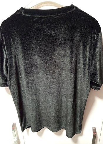 Renkli Baskılı Siyah Mini Hamile Tişörtü - Görsel 8