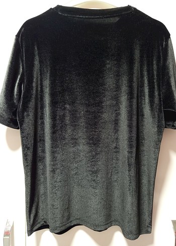 Renkli Baskılı Siyah Mini Hamile Tişörtü - Görsel 7