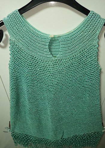 ÖZELYAPIM,1 AYDA EL ÖRGÜSÜ, NİŞAN İÇİN ÖRÜLDÜ SU YEŞİLİ TURKUAZ - Görsel 7