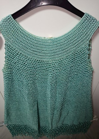 ÖZELYAPIM,1 AYDA EL ÖRGÜSÜ, NİŞAN İÇİN ÖRÜLDÜ SU YEŞİLİ TURKUAZ - Görsel 5