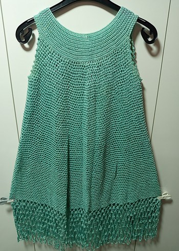 ÖZELYAPIM,1 AYDA EL ÖRGÜSÜ, NİŞAN İÇİN ÖRÜLDÜ SU YEŞİLİ TURKUAZ - Görsel 2