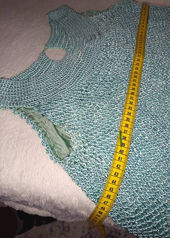 ÖZELYAPIM,1 AYDA EL ÖRGÜSÜ, NİŞAN İÇİN ÖRÜLDÜ SU YEŞİLİ TURKUAZ - Görsel 15