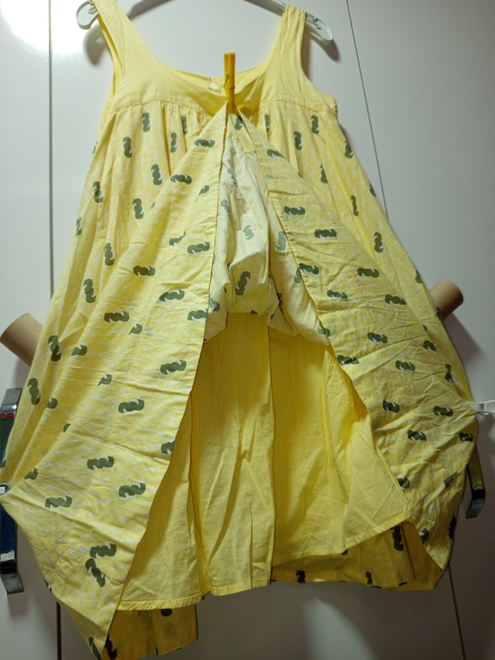 Sarı Bohem Hamile Elbisesi Midi Boy,OLD NAVY MARKA 38 BDN YENİ - Görsel 3