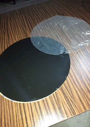 16;;5 CM YARIÇAPINDA SİYAH FİBERPLASTİK, ALTI YAPIŞKANLI - Görsel 12