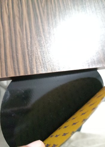 16;;5 CM YARIÇAPINDA SİYAH FİBERPLASTİK, ALTI YAPIŞKANLI - Görsel 13