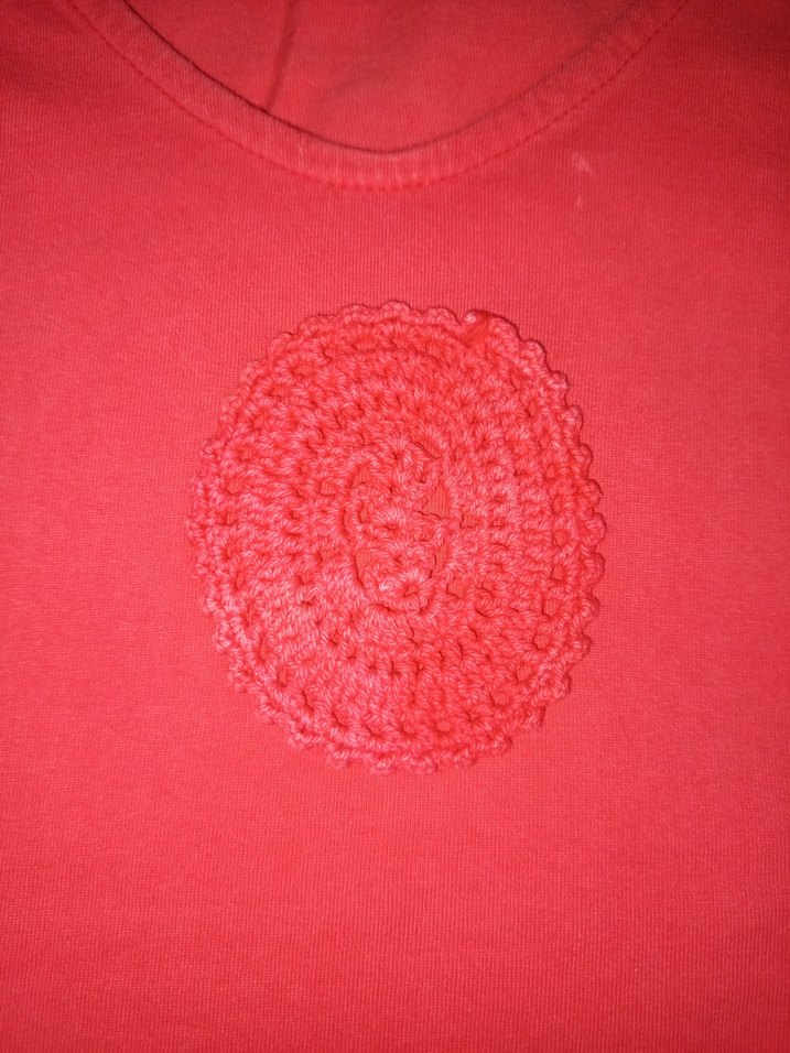 TENRİYFER MARKA 38M Dantel Detaylı Narçiçeğirenk Tunik TşörtBluz - Görsel 2