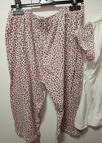 M BDN Renkli Kelebek Desenli Kısa Kollu Kadın Pijama Takımı, - Görsel 7