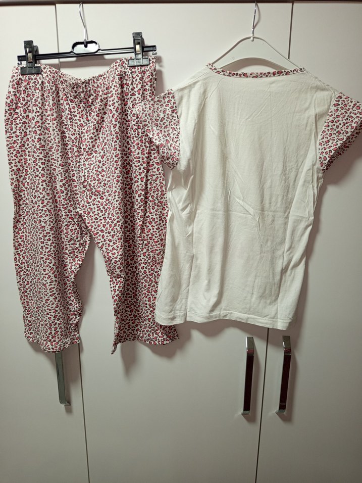 M BDN Renkli Kelebek Desenli Kısa Kollu Kadın Pijama Takımı, - Görsel 5