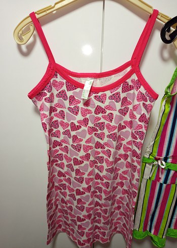 CANDAN MARKA 38 M BDN Renkli Askılı Mini Kadın Pijama Takımları2 - Görsel 6